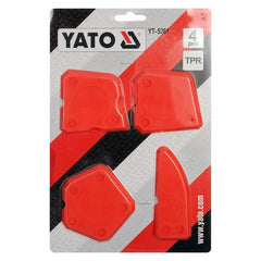 Yato YT-5261 Σπάτουλα Στοκαρίσματος με Πλαστική Λάμα και Πλαστική Λαβή Σετ 4τμχ