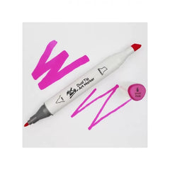 mont art marker διπλης μυτης 6 vivid pink  mort0006 ean: 9328577012686