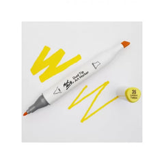 mont art marker διπλης μυτης 35 lemon yellow mort0035 ean: 9328577012532