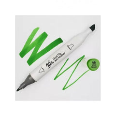 mont art marker διπλης μυτης 46  vivid green mort0046 ean: 9328577012907