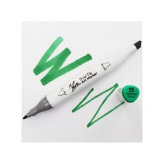 mont art marker διπλης μυτης 55 emerald green mort0055 ean: 9328577012921