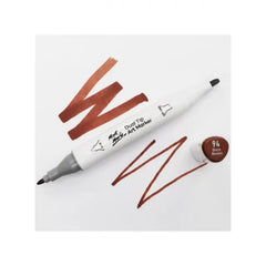 mont art marker διπλης μυτης 94 brick brown  mort0094 ean: 9328577013003