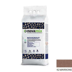 NOVAMIX NOVAGROUT F ΑΡΜΟΣΤΟΚΟΣ ΠΛΑΚΙΔΙΩΝ  1-10mm 5kg 42 MARRONE