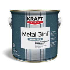 ΧΡΩΜΑ METAL 3IN1 ΜΕΤΑΛΛΙΚΟ ΑΠΕΥΘΕΙΑΣ ΣΤΗ ΣΚΟΥΡΙΑ ΓΥΑΛΙΣΤΕΡΟ KRAFT 750ML