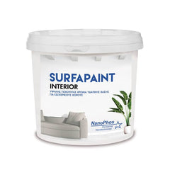 SURFAPAINT™INTERIOR ΑΚΡΥΛΙΚΟ ΧΡΩΜΑ ΓΙΑ ΒΑΦΗ ΕΣΩΤΕΡΙΚΗΣ ΤΟΙΧΟΠΟΙΙΑΣ 10L NANOPHOS