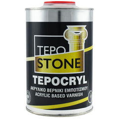 TEPOSTONE TEPOCRYL ΔΙΑΦΑΝΕΣ ΒΕΡΝΙΚΙ ΕΜΠΟΤΙΣΜΟΥ ΓΥΑΛΙΣΤΕΡΟ 1L